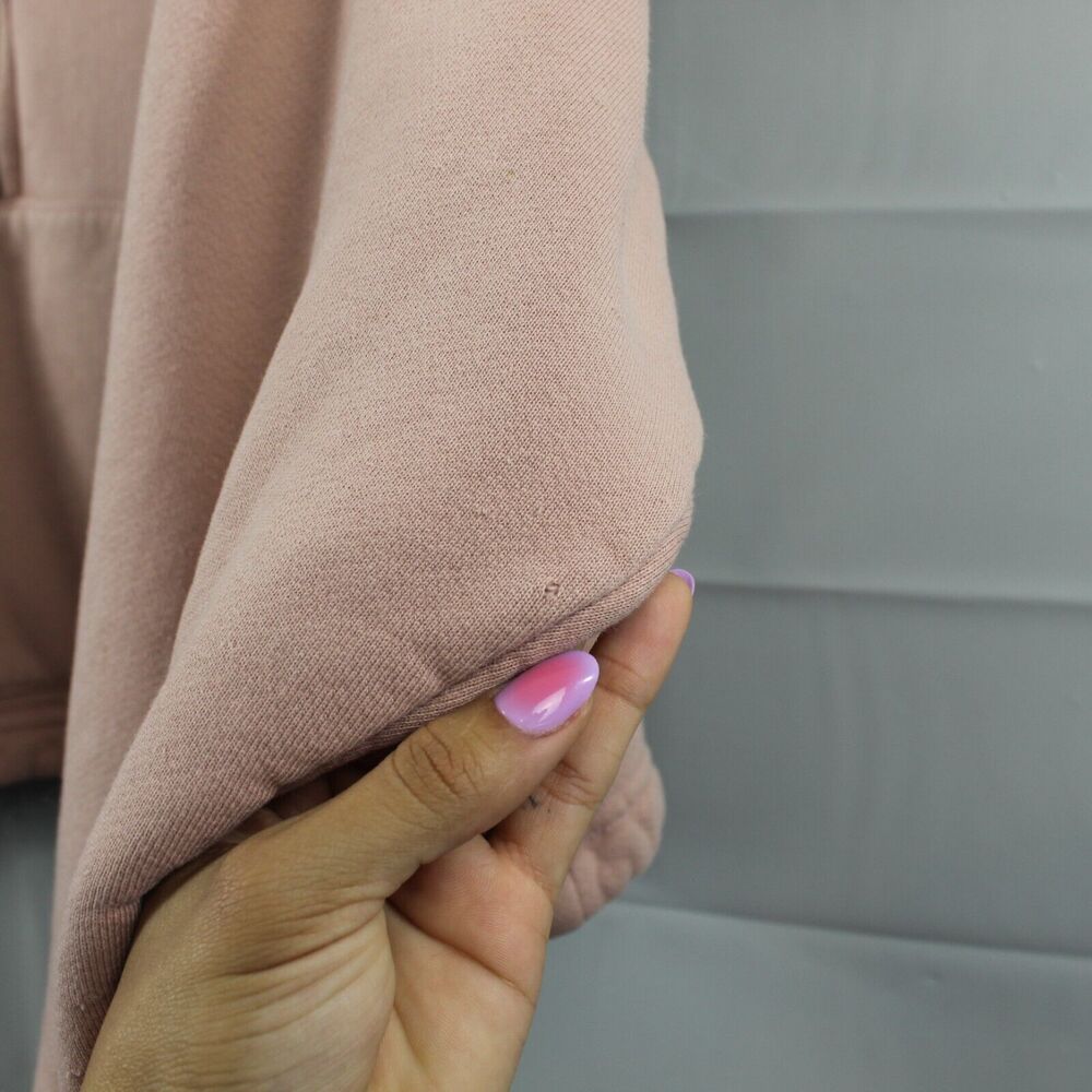 Set Active Sweatshirt Womens Small Half Zip Pullover Light Pink Cropped Gym Yoga - Picture 8 of 11